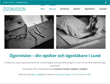 Tablet Screenshot of ogonvision.se